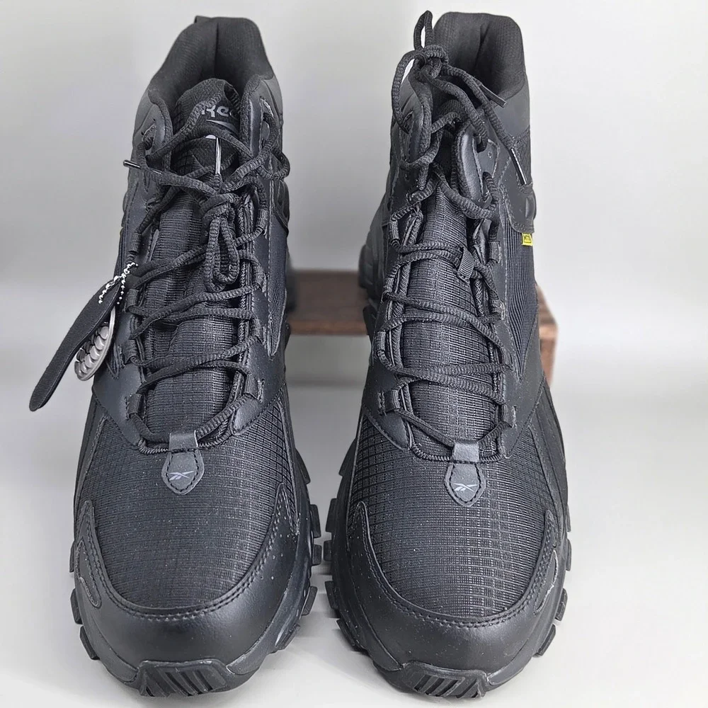 Reebok Hyperium Work Boot Mens 16 Black Composite Toe Retro Trail Hiker RB3263